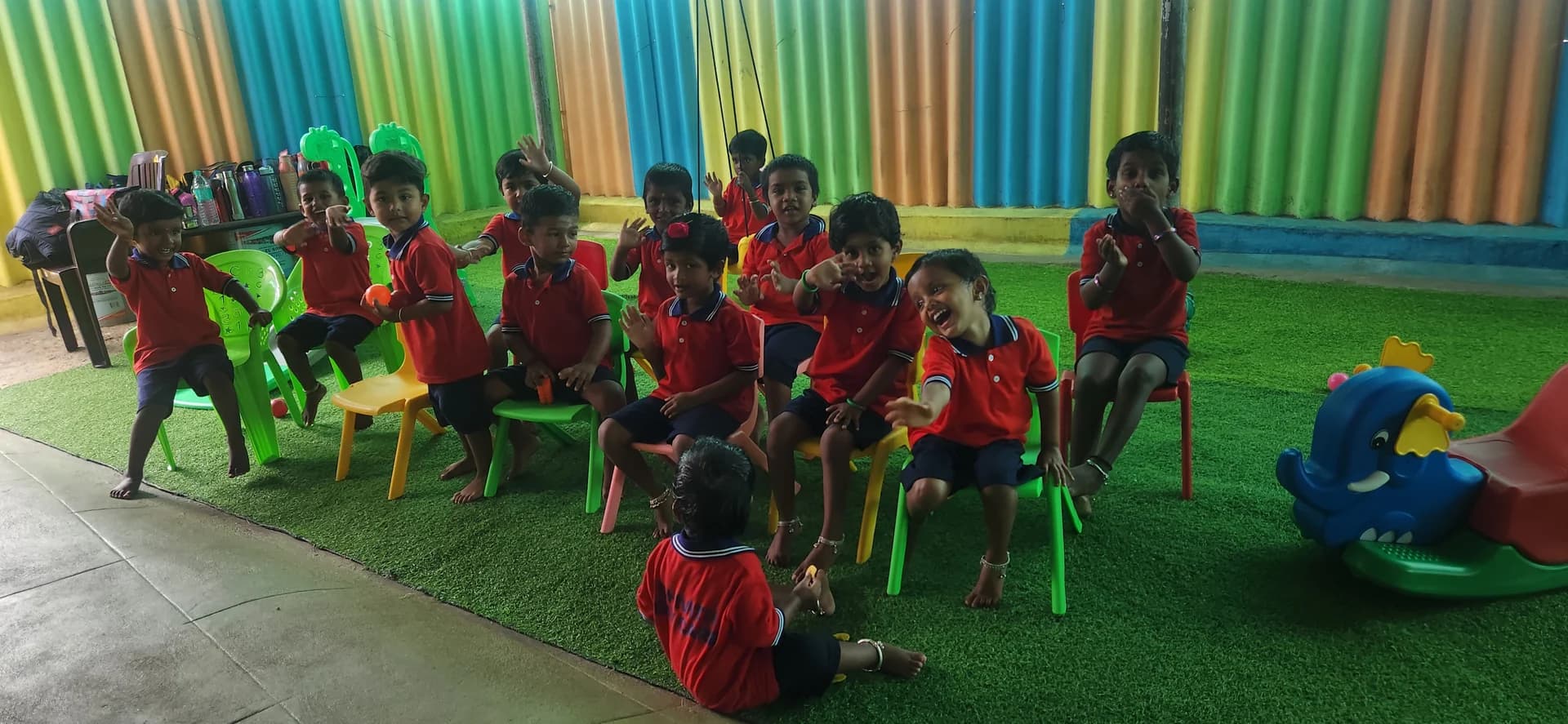 Sunlit Prepared Classrooms - Prepared Learning Space at Dhivith Edu Care Kinathukadavu Coimbatore