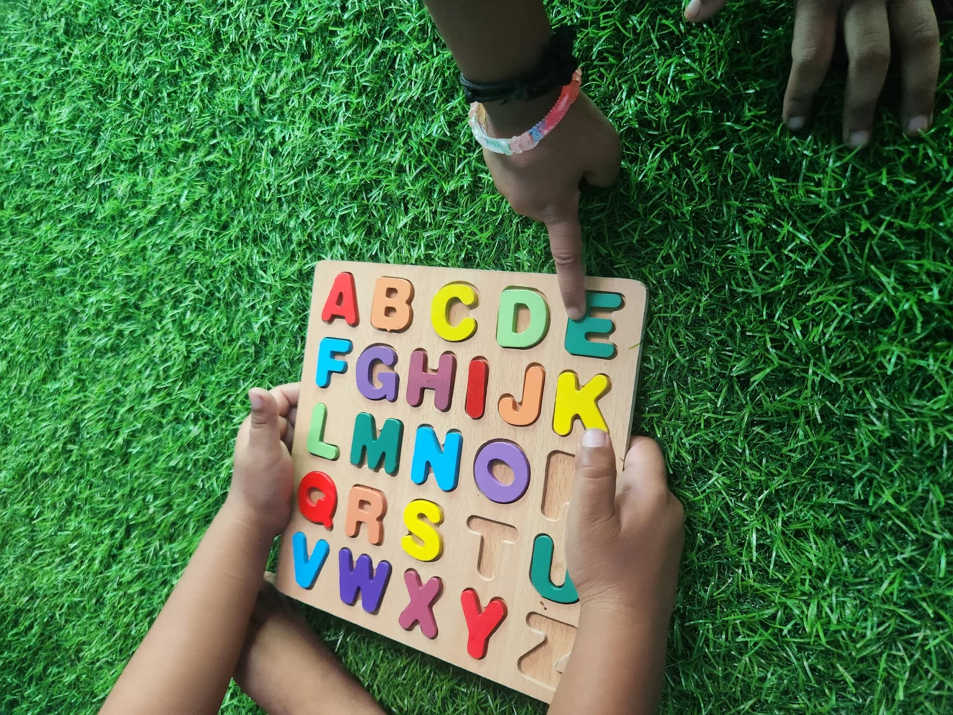 Wooden Alphabet Board & Letter Matching - Dhivith Edu Care Activity Kinathukadavu Coimbatore